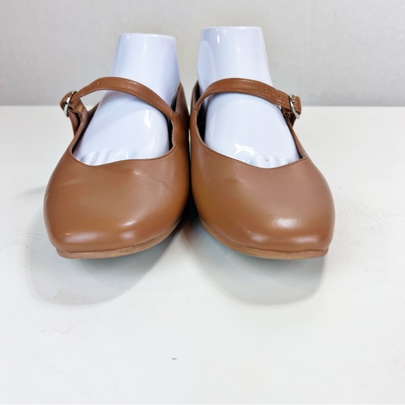 Linea Paolo Mary Janes Size 10 Square Toe Ballet Flats Leather Flats - Picture 2 of 9